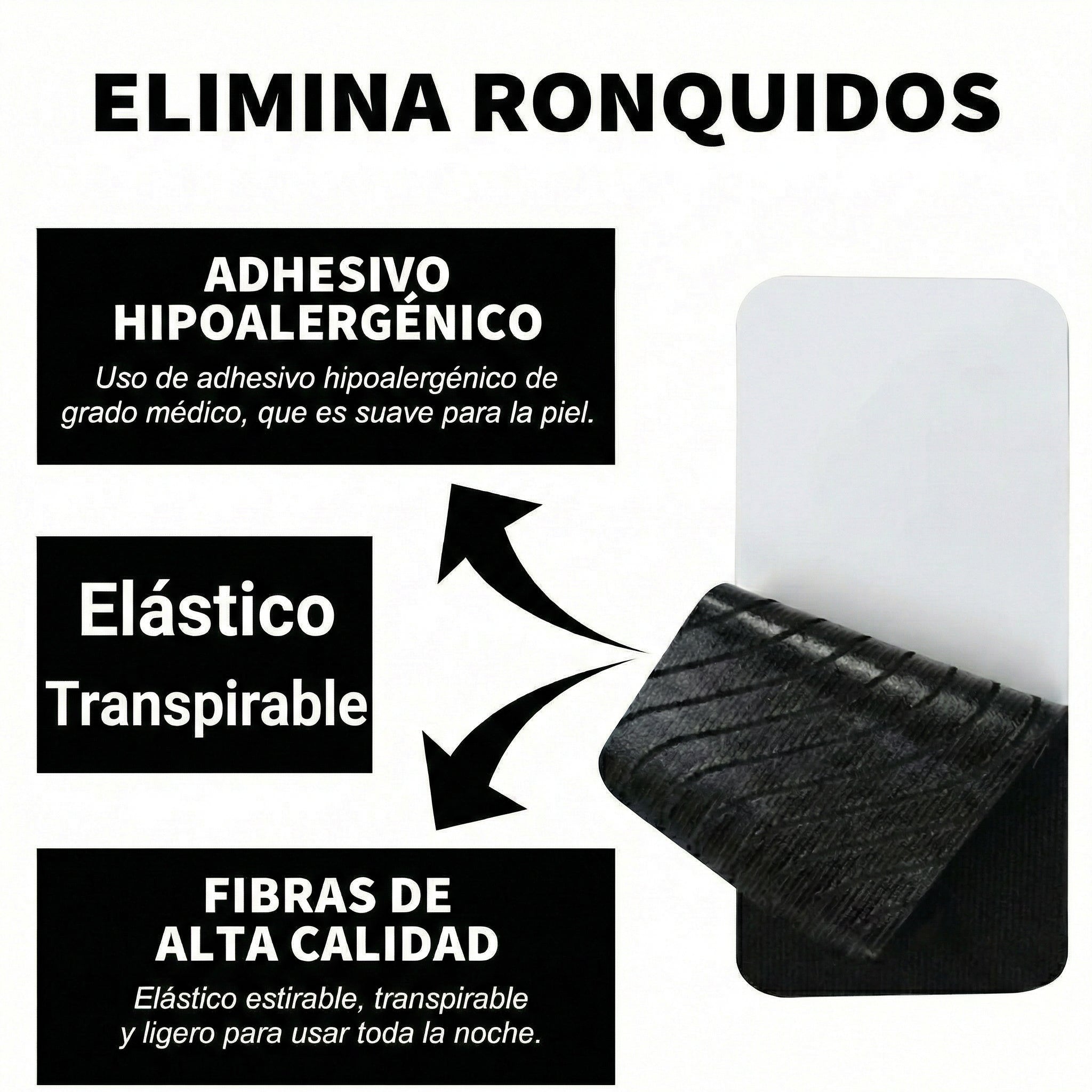 livocalma™ - Cinta Bucal Suave para Respiración Nasal Nocturna y Sueño Profundo