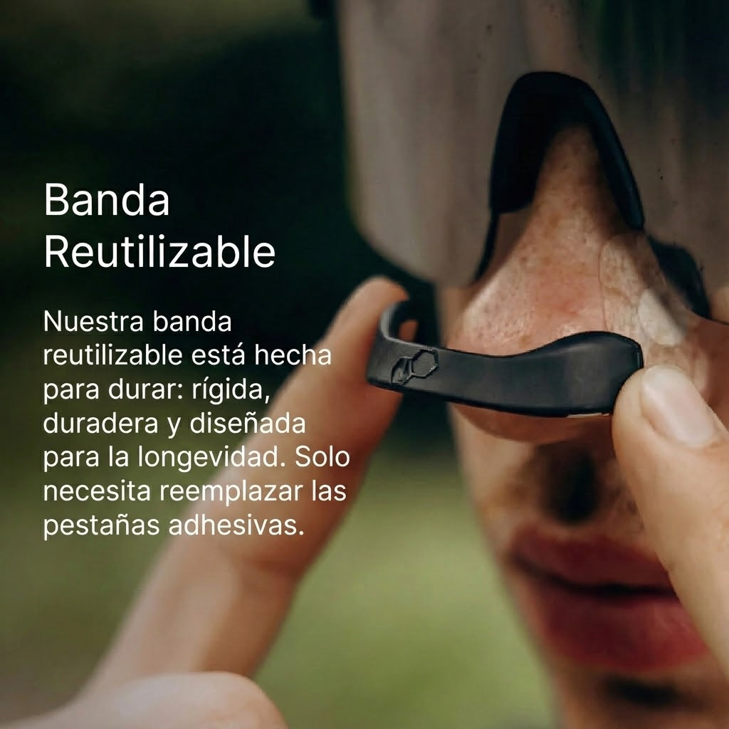 OpenLIV™ - Tiras Nasales Ergonómicas para Respiración Óptima (4 Tamaños)